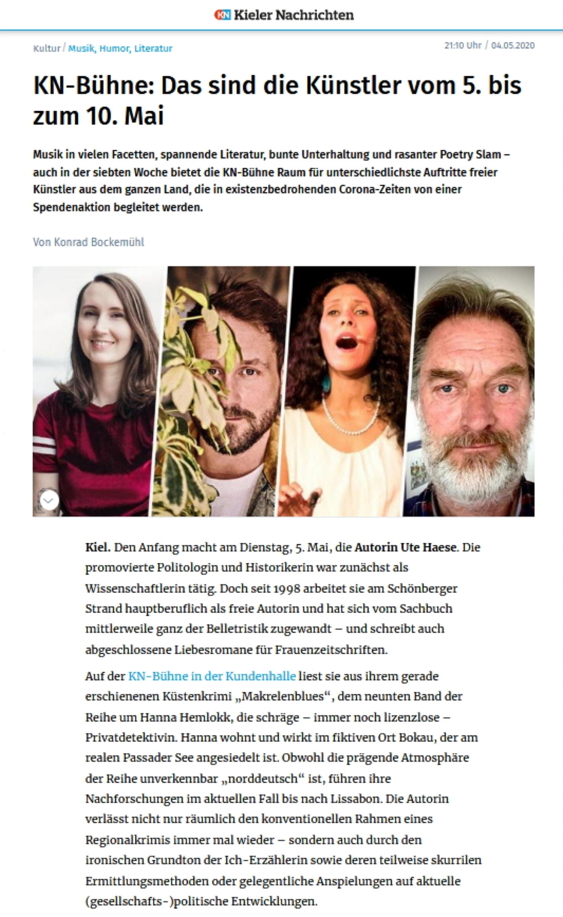 KN-Online, 4. Mai 2020